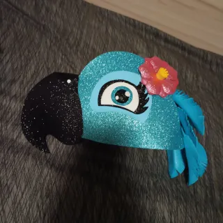 Cabezas guacamayo disfraz