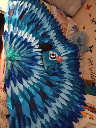 Carnaval guacamayo disfraz