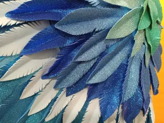 Carnaval guacamayo disfraz