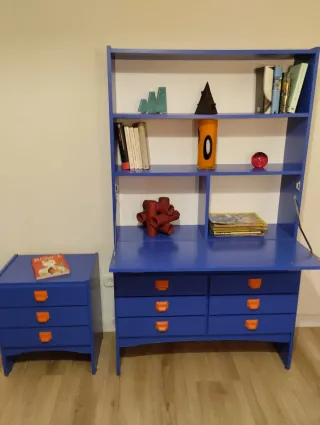 LIBRERÍA ESCRITORIO VINTAGE.