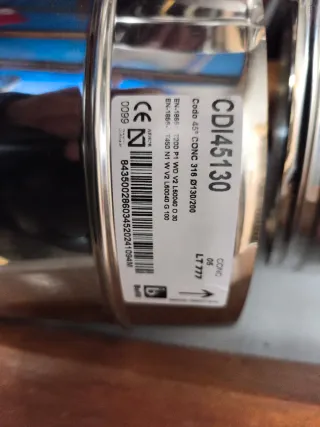 Tubo concentrico de inoxidable Diámetro 130-200