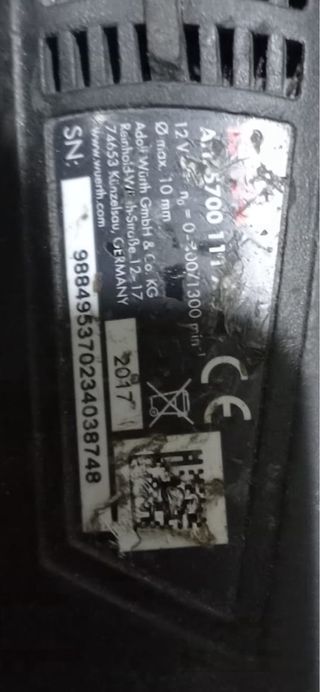 Cargador y baterias wurth