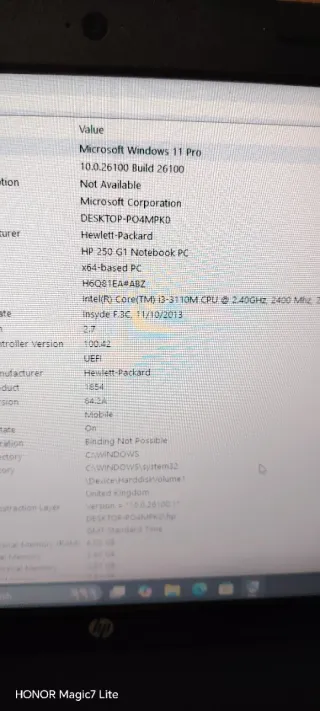 PC portatile HP 255 G1 i3 Windows 11