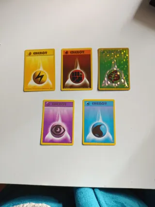 Pokémon cartas energy inglés 1995-2000