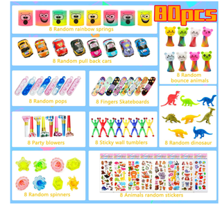 Set 80 Giochini per Feste e Piñata – Regalini Bamb