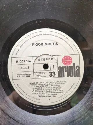 Lp vinilo RIGOR MORTIS , vete al infierno