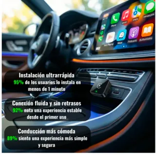 AutoLink - Adaptador CarPlay Android Auto Inalámbr