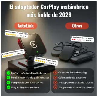 AutoLink - Adaptador CarPlay Android Auto Inalámbr