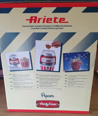 Palomitera Ariete Party Time a estrenar