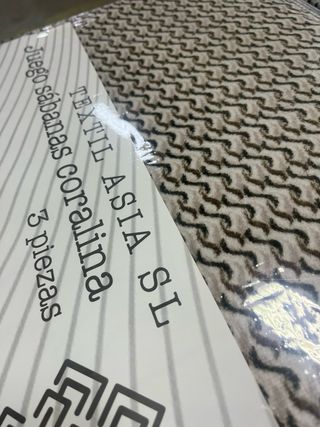 Juego Sábanas Coralina Cama 135cm OFERTA!!