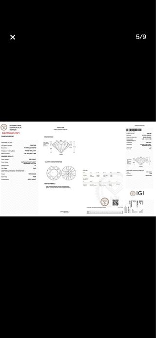 Diamante natural Fancy color redondo 0.39 ct IGI
