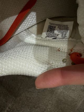 Zapatillas Nike Naranja y Blanco Poco Uso