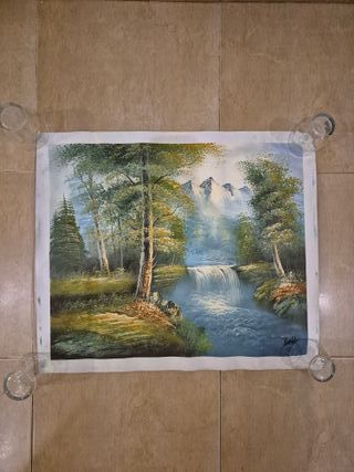 Cuadro / pintura de paisaje sin marco