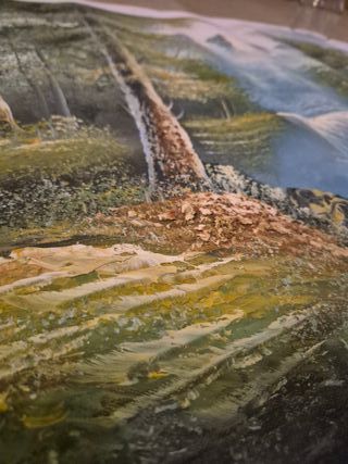 Cuadro / pintura de paisaje sin marco