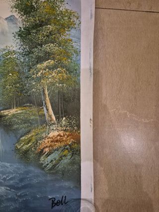 Cuadro / pintura de paisaje sin marco