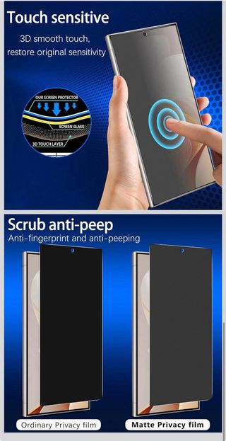 Protector Pantalla s23 ultra 2 p en paquete