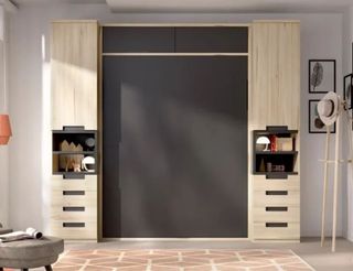 COMPOSICIÓN DE CAMA ABATIBLE CON ARMARIOS RMB