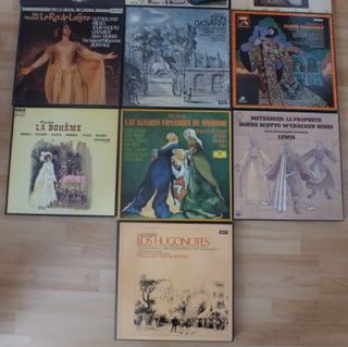 Lote 10 Cajas Vinilo Ópera Clásica. Lote 4.