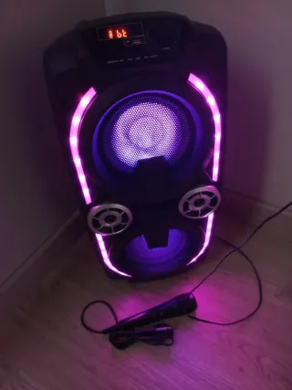 Altavoz Bluetooth y Radio con Luces LED 120wt