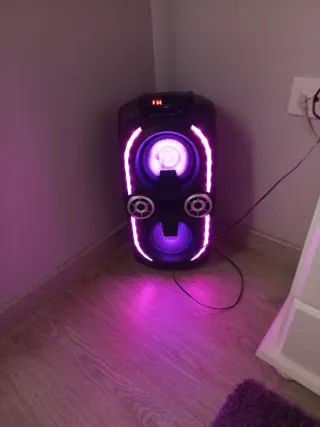 Altavoz Bluetooth y Radio con Luces LED 120wt