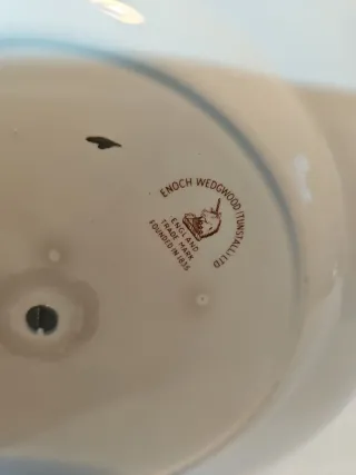 Alzatina porcellana 3 livelli oro Wedgwood England