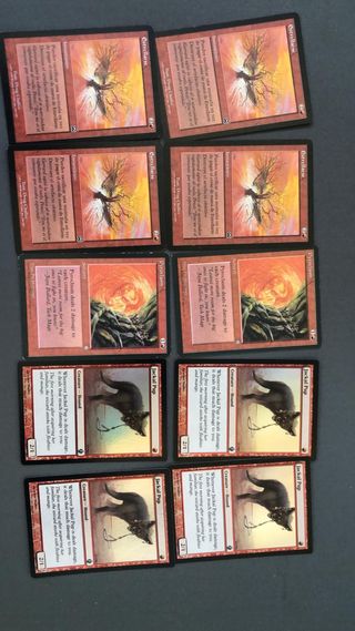 Lote 60 Cartas Magic MTG Premodern Burn Sligh