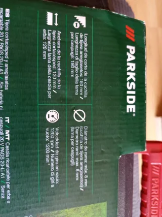 Tijera cortacésped y arreglasetos recargable 20V