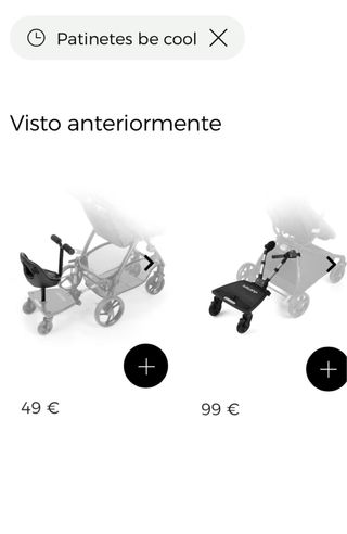 Patinete Be Cool corte ingles para carrito