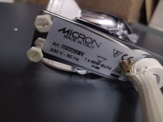 Faretti Specchio Argento Bianco Metallo Vetro