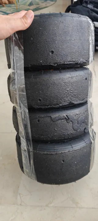 3 juegos Neumaticos Lecont Blanca Kart Mini 5 Vuel