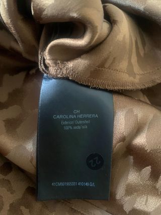 Pantalones seda Carolina Herrera