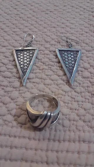 Conjunto plata antigua