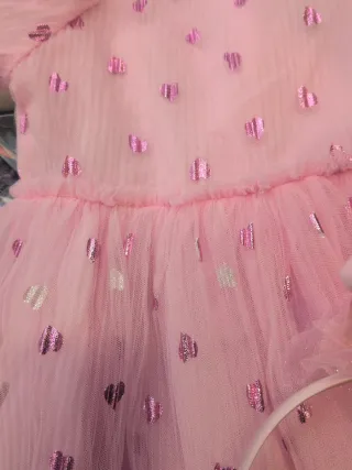 Vestido princesa rosa con corona