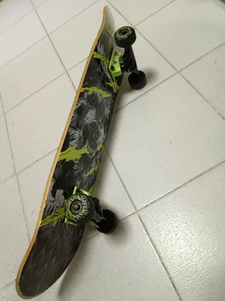 Monopatín.Skateboarding Infantil Wolf Verde 8