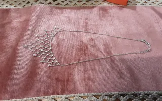 Collana rete con strass