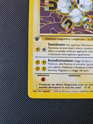Pokèmon Magneton Fossil 1ed ITA