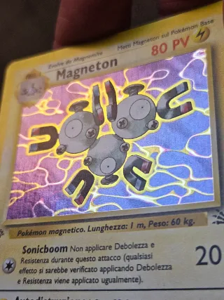 Pokèmon Magneton Fossil 1ed ITA