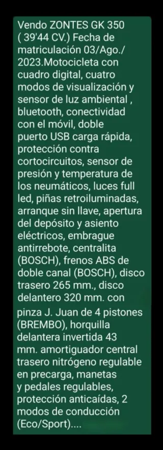 Matriculada 03/Ago./2023 (3.800€ negociables)