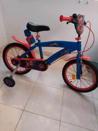 Bicicleta Spiderman Azul y Roja