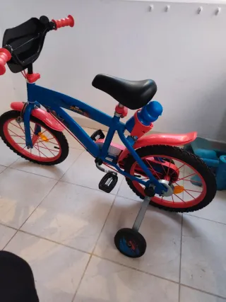 Bicicleta Spiderman Azul y Roja