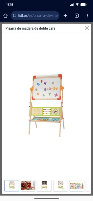 Pizarra doble cara madera