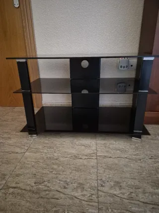 Mesa de cristal para televisión