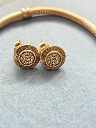 Pendientes y pulsera pandora
