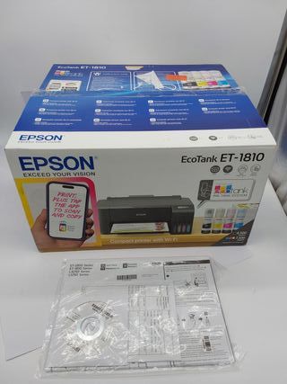 EPSON EcoTank ET-1810 | Impresora Inalambrica Compacta, Wifi, A4 con Depósito de Tinta Recargable, Impresión Fotográfica de Hast