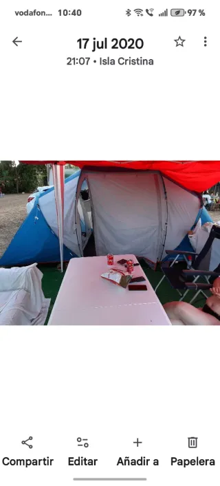 Tienda de campaña familiar Muy cuidada