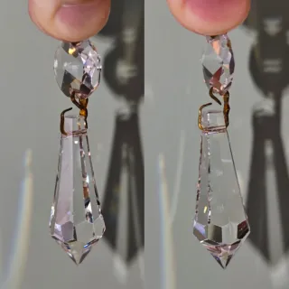 25 Prismi di Cristallo per Lampadario