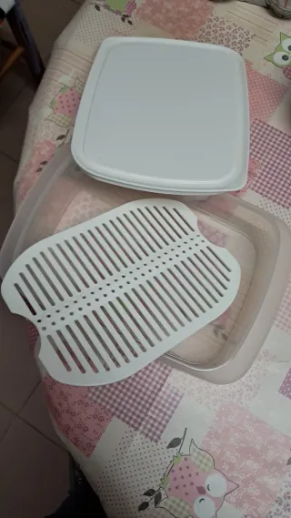 Contenitore per salumi e formaggio tupperware
