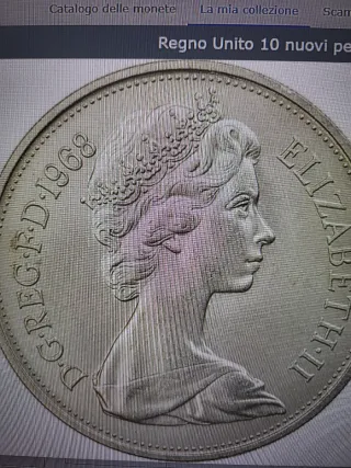 Moneta nuovo Penny 1968 Regno Unito