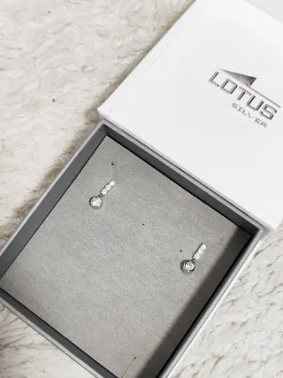 Pendientes lotus mujer plata 1 ley 925