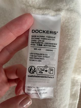 Chaqueta 100% lana dockers